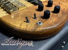 Fodera Anthony Jackson Signature Contrabass Guitar 6st 34" 1989 Sycamore /Walnut w/Gold HW "Crotch Figured"_8