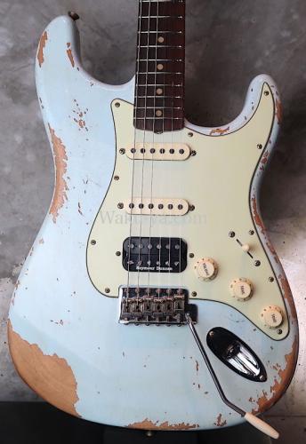 Fender Custom Shop  '62 Stratocaster S-S-H / Heavy Relic / Sonic Blue