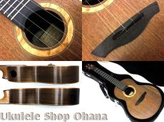 Akira Niihori Ukulele [Somali]テナー 表横:北米産ウォルナット/裏インディアンローズウッド1P #04027_4