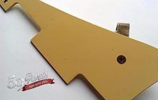 59PARTS HISTORIC CREAM GIBSON LES PAUL PICKGUARD WITH BRACKET POST 2008 HAND AGED BURST/全国一律送料無料_2