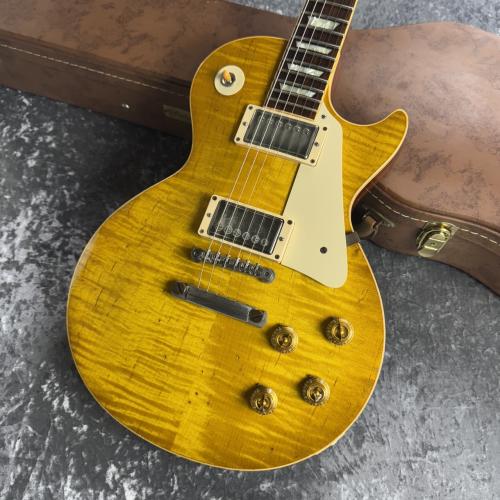Gibson 【極上フレック杢】 1959 Les Paul Standard Aged Lemon Burst [4.11kg] 2012年製 モアエイジド加工