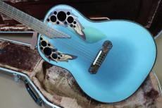 Ovation Super Adamas 1687-8 (Blue) / Deep Bowl・Non Cutaway・Double Adamas Epaulet・Clear guard・Carbon Graphite Top・Lyrachord Side and Back・Wood knob・Stereo out 【With Original Brown Case】 1982年製_2