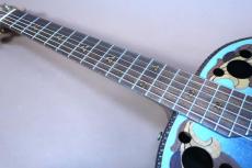Ovation Super Adamas 1687-8 (Blue) / Deep Bowl・Non Cutaway・Double Adamas Epaulet・Clear guard・Carbon Graphite Top・Lyrachord Side and Back・Wood knob・Stereo out 【With Original Brown Case】 1982年製_9