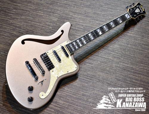 D'Angelico Deluxe Bedford SH Desert Gold【ゴージャスホロウボディ!】