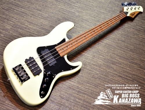 Balaguer Guitars The Goliath Bass Select Satin Vintage White【バーズアイローステッドメイプル&ステンフレット!】