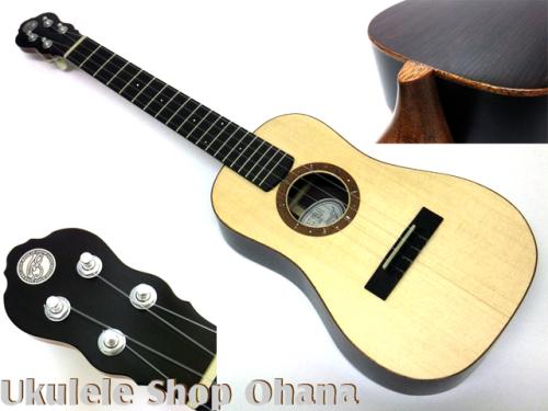 West Field Guitar Craft [Ten-R-Jewel] テナー シトカスプルース/インディアンローズウッド 師走のウクレレ展出展モデル