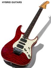 Bacchus Stratocaster Type Trans Red_3