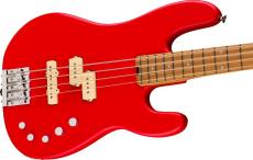 Charvel Pro-Mod San Dimas Bass PJ IV MAH -Satin Ferrari Red【オンラインストア限定】_5