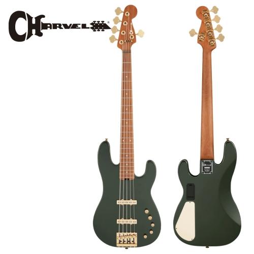 Charvel Pro-Mod San Dimas Bass JJ V Caramelized -Lambo Green Metallic【5弦】