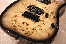 T's 【国産7弦】DST Pro-24 7st. 5A Burl Poplar / Ash 2P/ Beveled Cut -Natural to Black Burst-【3.57㎏】_3