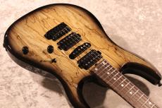 T's DST-Pro24  5A Spalted Maple / Ash 2P/ Beveled Cut  -Natural to Black Burst- #033281 【3.29kg】_6