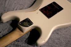 Red House 【漆黒指板】Kurosawa LTD Vintage PU Piccola S /SSH Alder/Rose Olympic White Medium Aged【25.25"】_7