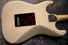 Red House 【漆黒指板】Kurosawa LTD Vintage PU Piccola S /SSH Alder/Rose Olympic White Medium Aged【25.25"】_11