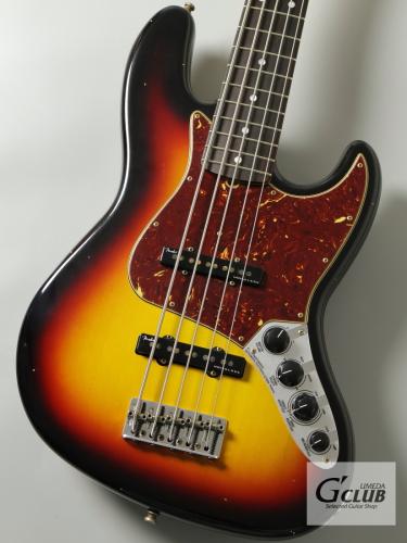 Fender Custom Shop Custom Built Custom Classic Jazz Bass V Journeyman Relic -3TS- 【4.42kg】