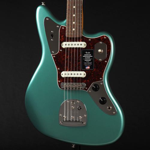 Fender American Professional Classic Jaguar Rosewood Fingerboard Faded Sherwood Green Metallic