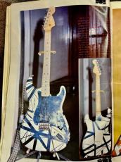 EVH Striped Series '78 Eruption White w/Black Stripes Relic_8