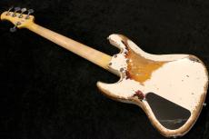 XOTiC Custom Order XJ-1T 5st MH Super Heavy Aged / Olympic White over 3 Tone Burst_9