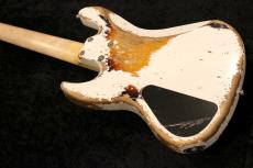 XOTiC Custom Order XJ-1T 5st MH Super Heavy Aged / Olympic White over 3 Tone Burst_10