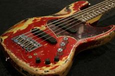 XOTiC Custom Order XJ-1T 5st MH Super Heavy Aged / Candy Apple Red over 3Tone Sunburst【4.37kg】_4