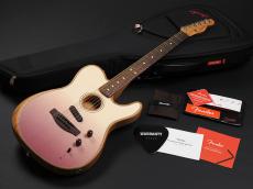 Fender FSR Acoustasonic Player Telecaster Rosewood Fingerboard ~Burgundy Fade~_2