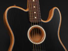 Fender Acoustasonic Player Telecaster Rosewood Fingerboard ~Brushed Black~_4