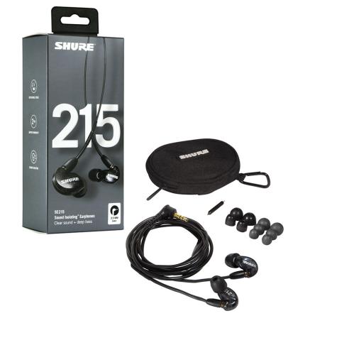 Shure SE215-K-A (ブラック) 高遮音性イヤフォン【即納可能】