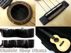 Antar コンサート アディロンダックスプルース/アフリカンブラックウッド 師走のウクレレ展出展モデル_4