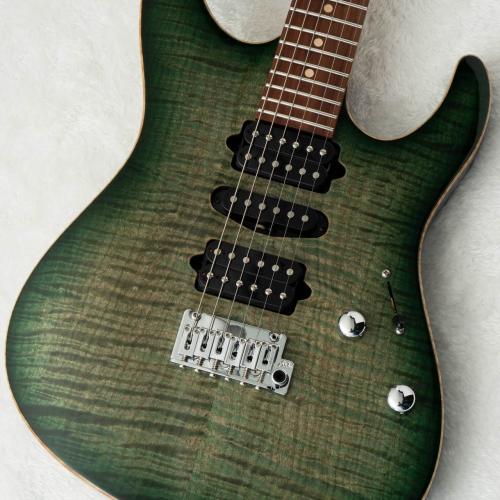 Suhr JE-Line Modern Plus MH -Faded Trans Green Burst- 【深さのあるフレイムメイプルトップ】