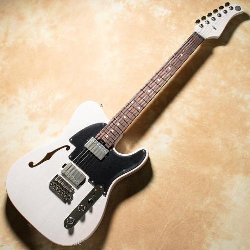 Kz Guitar Works Kz TL Trad Semi-Hollow 22 2H5 1P Korina See-Through White
