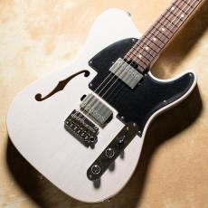 Kz Guitar Works Kz TL Trad Semi-Hollow 22 2H5 1P Korina See-Through White_2